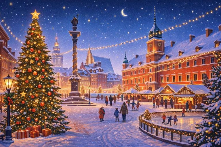 Warszawa w przedświątecznym blasku